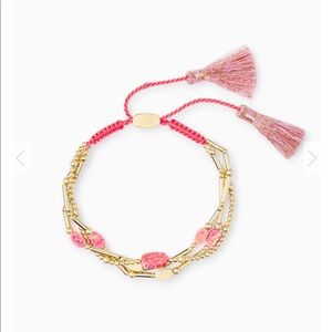 Kendra Scott Hot Pink Kyocera Opal Bracelet